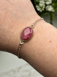 Rhodonite Bracelets - Heart Chakra - No. 69