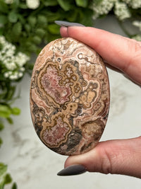 Rhodochrosite Palmstone - #6