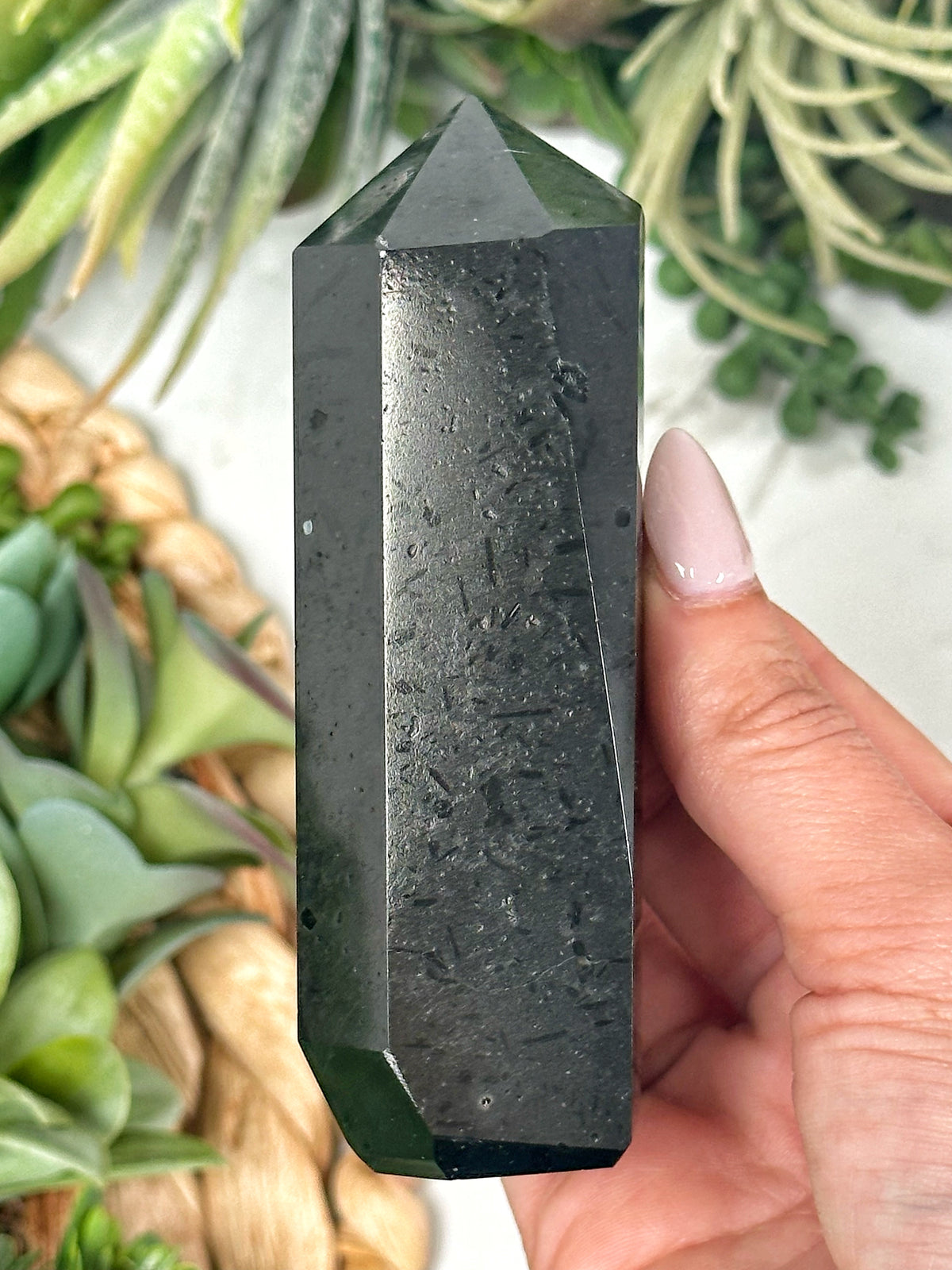 Black Tourmaline Point - #1