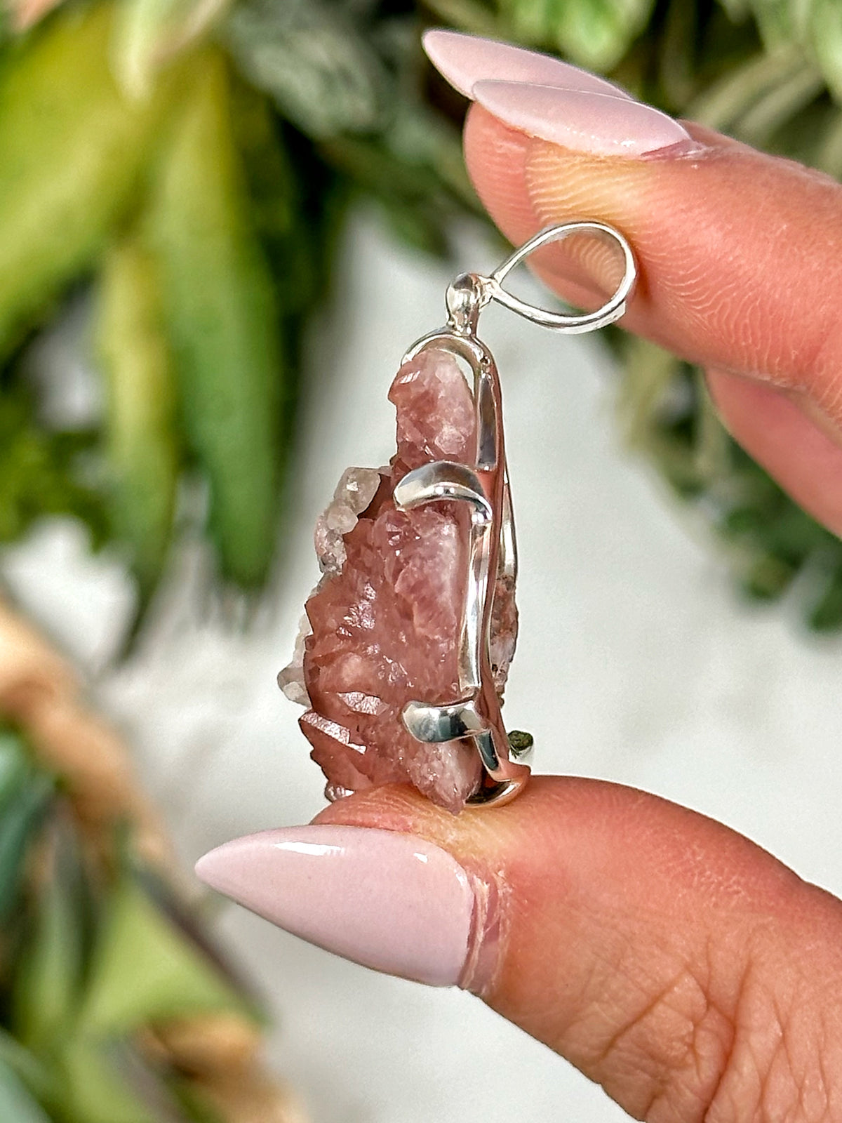 Pink Amethyst Pendant - #1