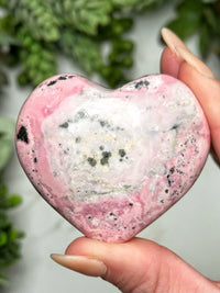 Rhodonite Heart - #7