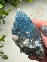 Shattuckite with Quartz - #12
