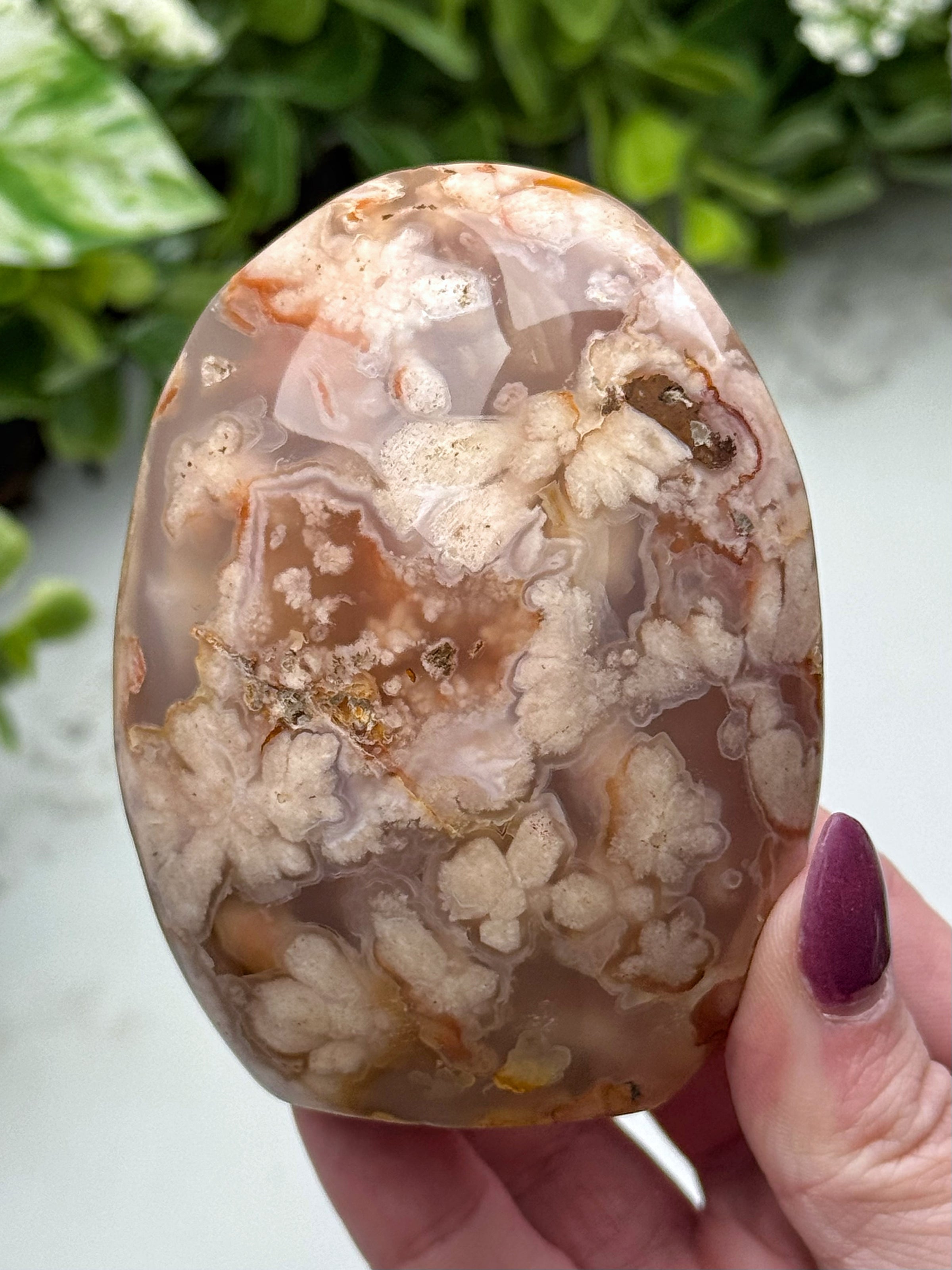 Flower Agate Freeform - #12