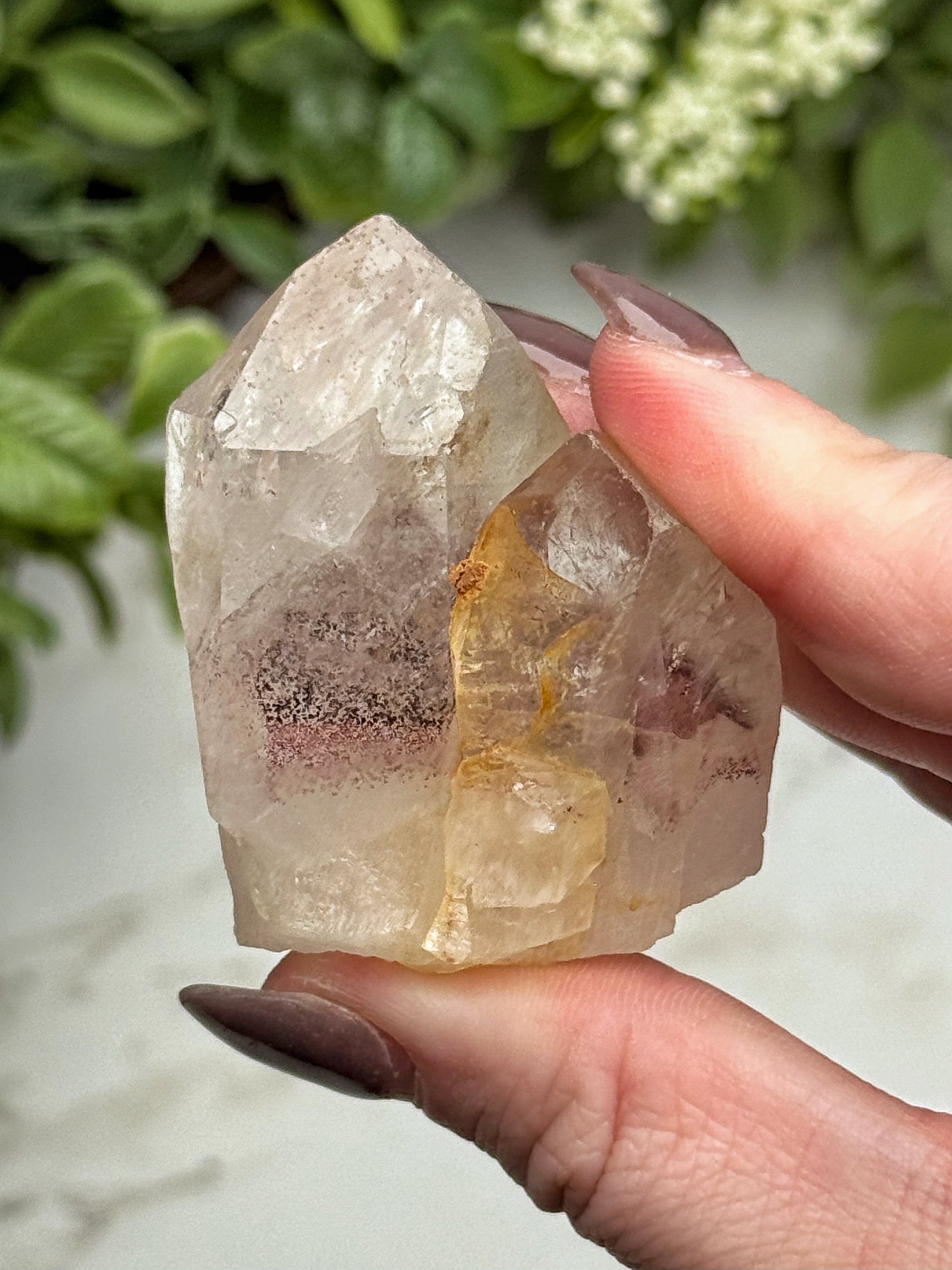 Raw Hematite in Quartz - #14