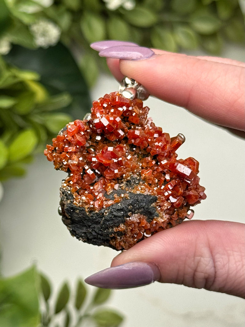 Raw Vanadinite Pendant - #1