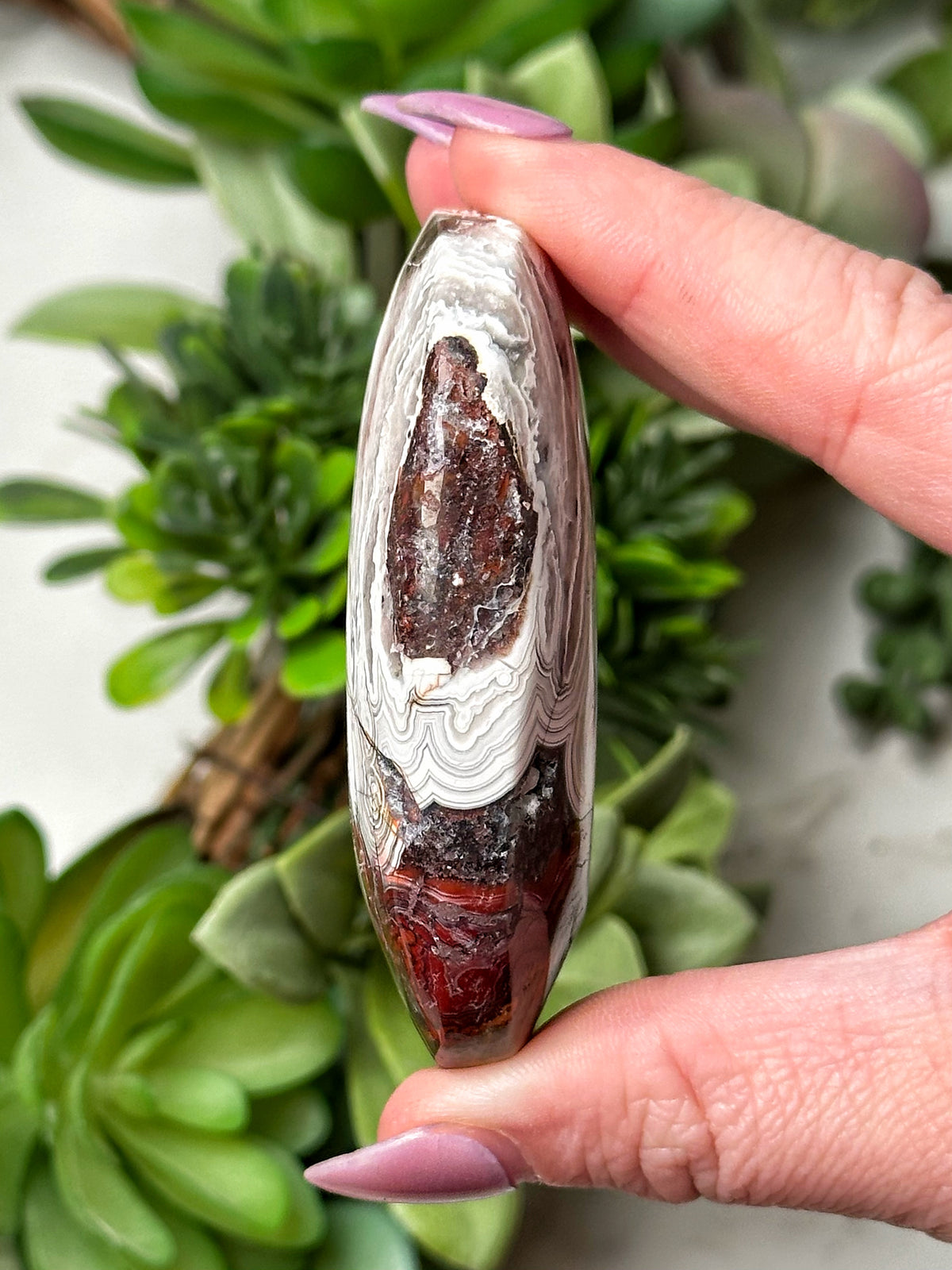 Crazy Lace Agate Palmstone - #14