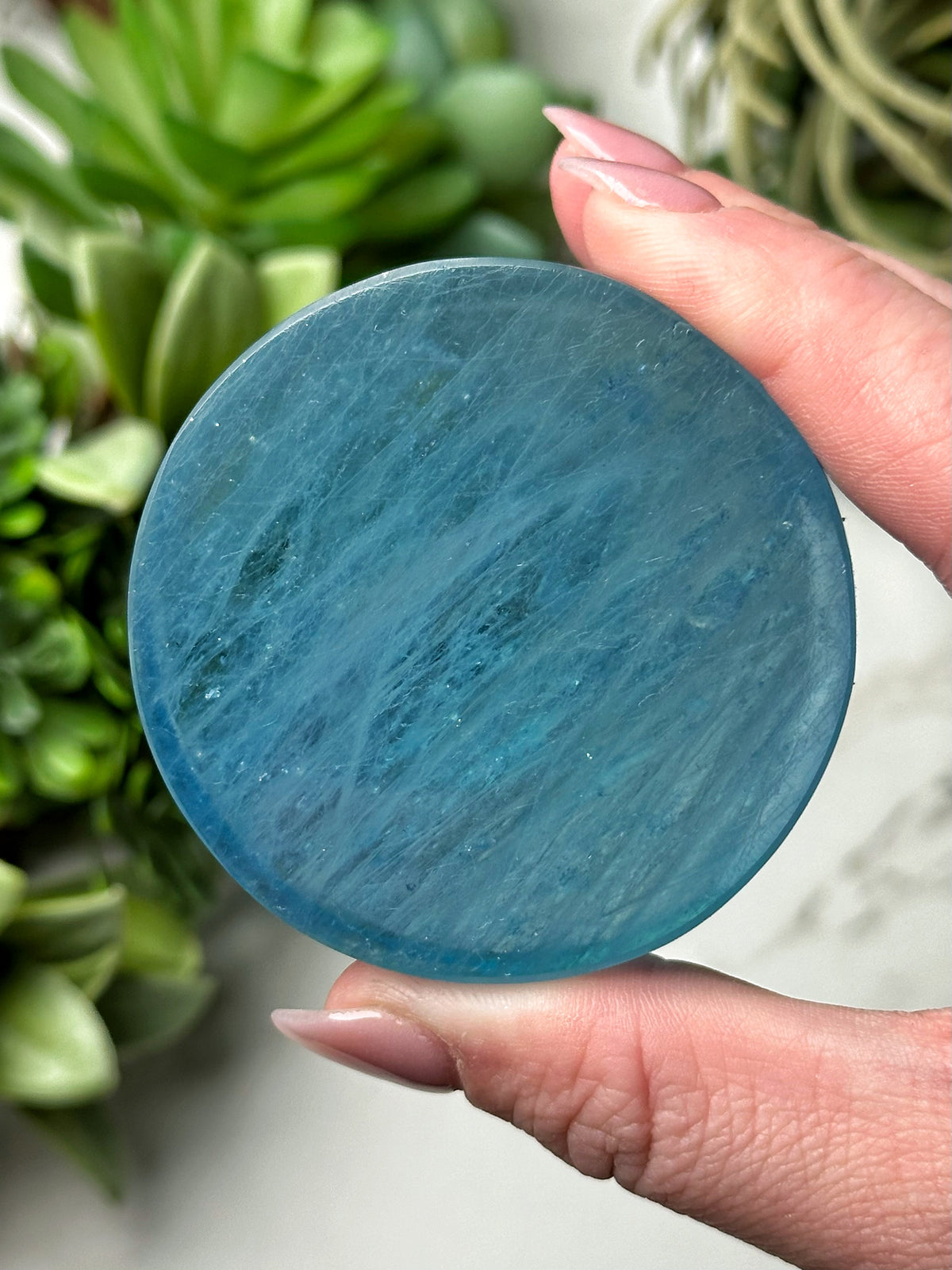 Beautiful Aquamarine Disc - #2