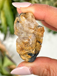 Golden Rutilated Quartz Dragon - #1