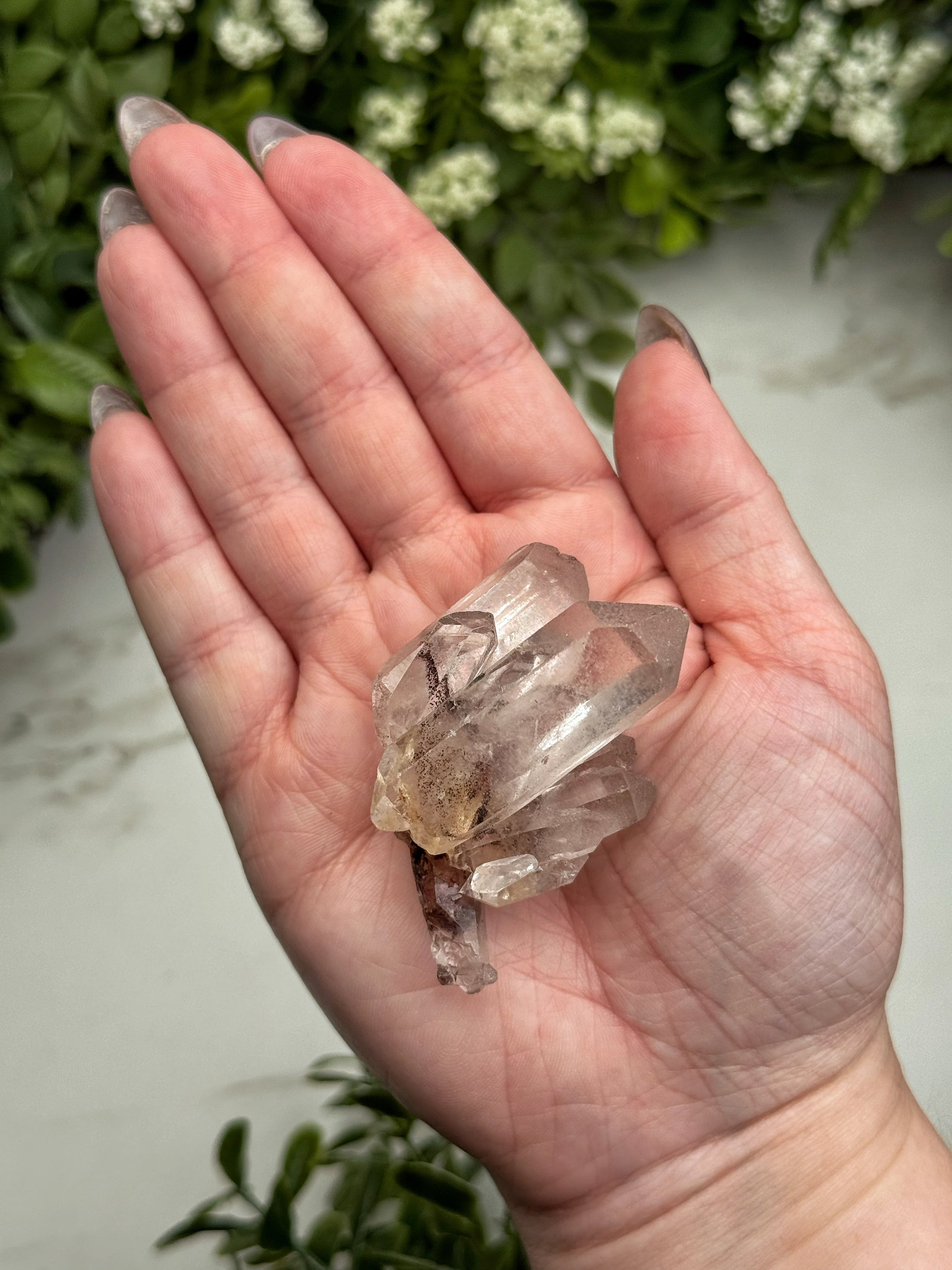 Raw Hematite in Quartz - #17