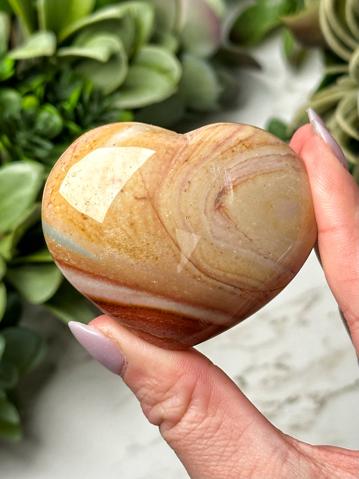 Polychrome Jasper Heart - #16