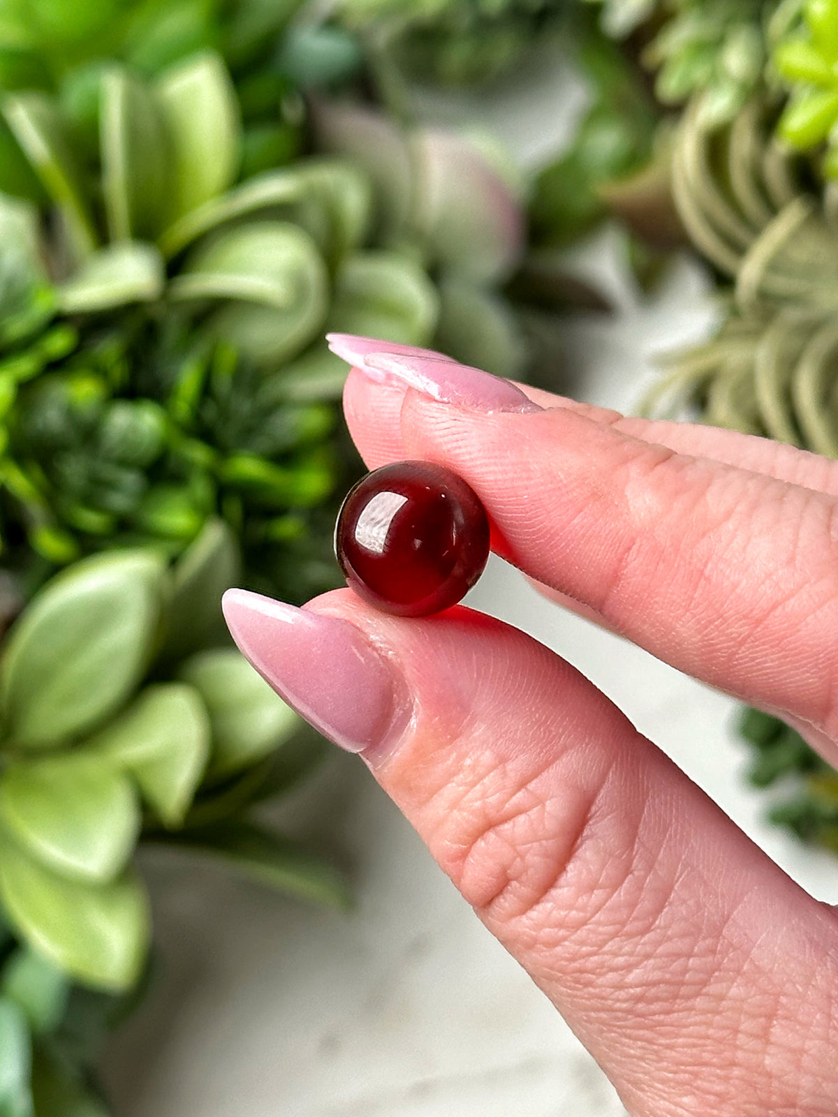High Quality Hessonite Mini Garnet Sphere - #8
