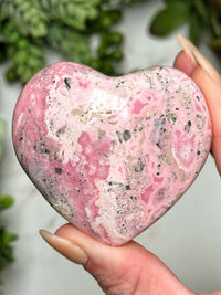 Rhodonite Heart - #8