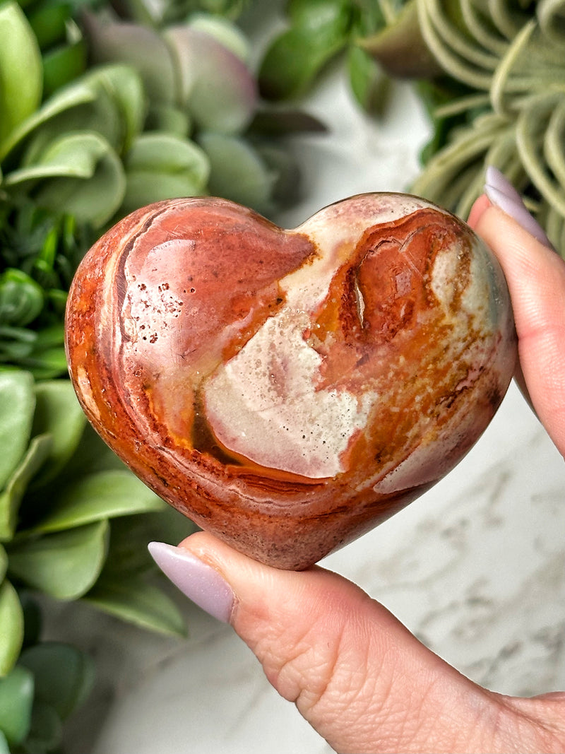 Polychrome Jasper Heart - #11