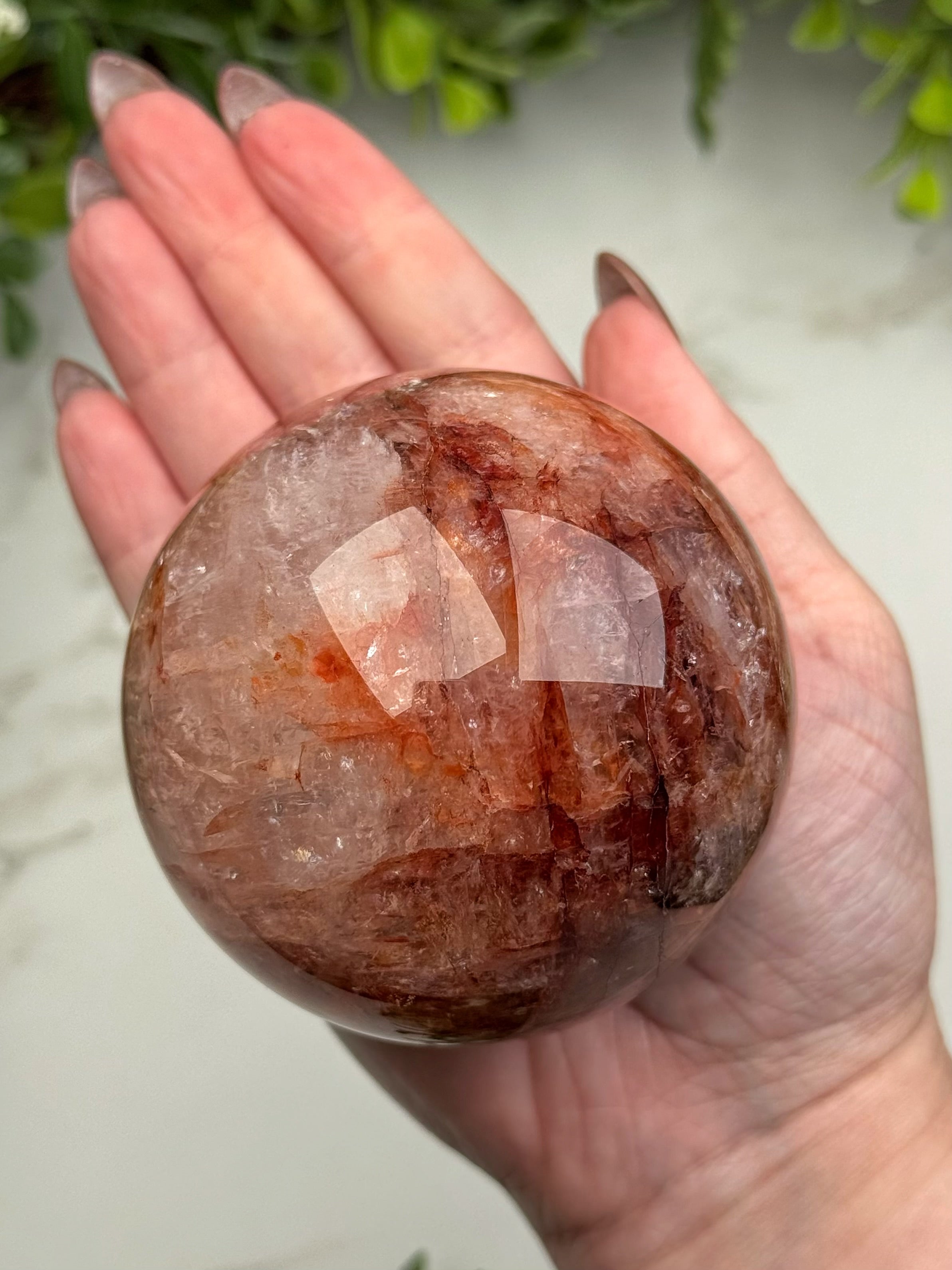 Fire Quartz Sphere - #12