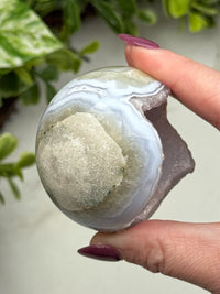 Druzy Blue Lace Agate Sphere - #15