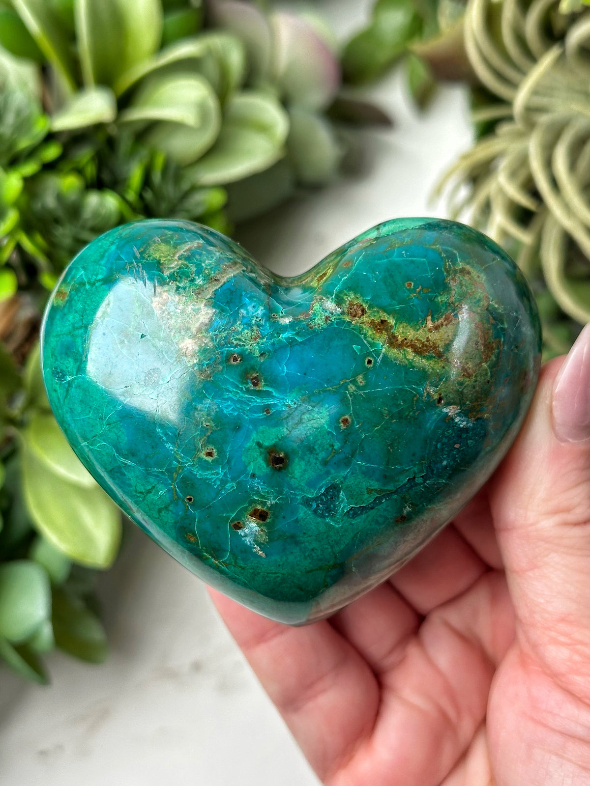 Chrysocolla Heart - #4