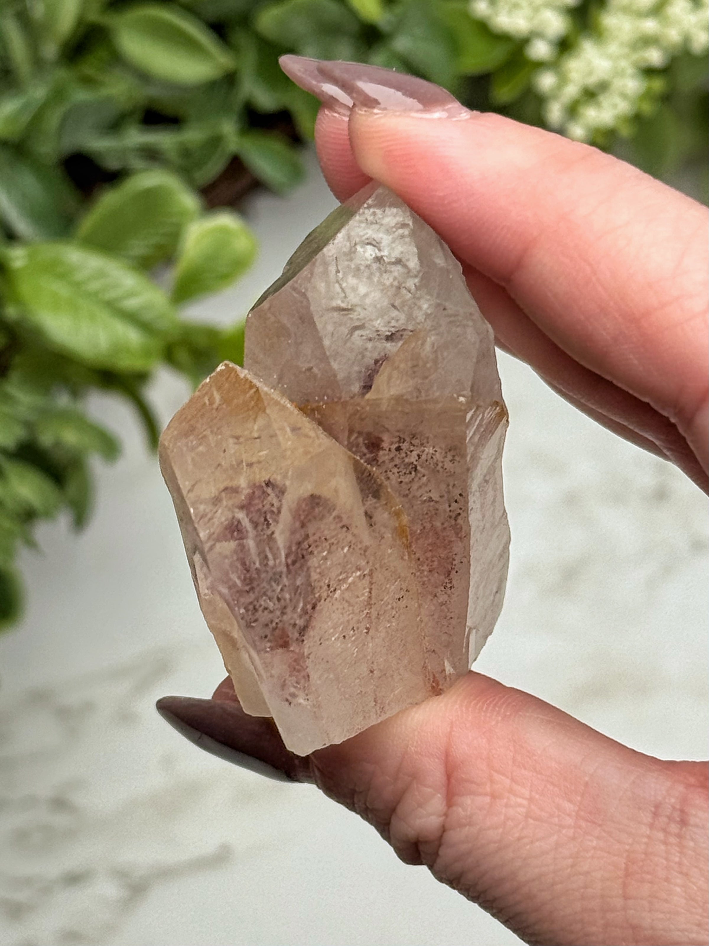 Raw Hematite in Quartz - #14