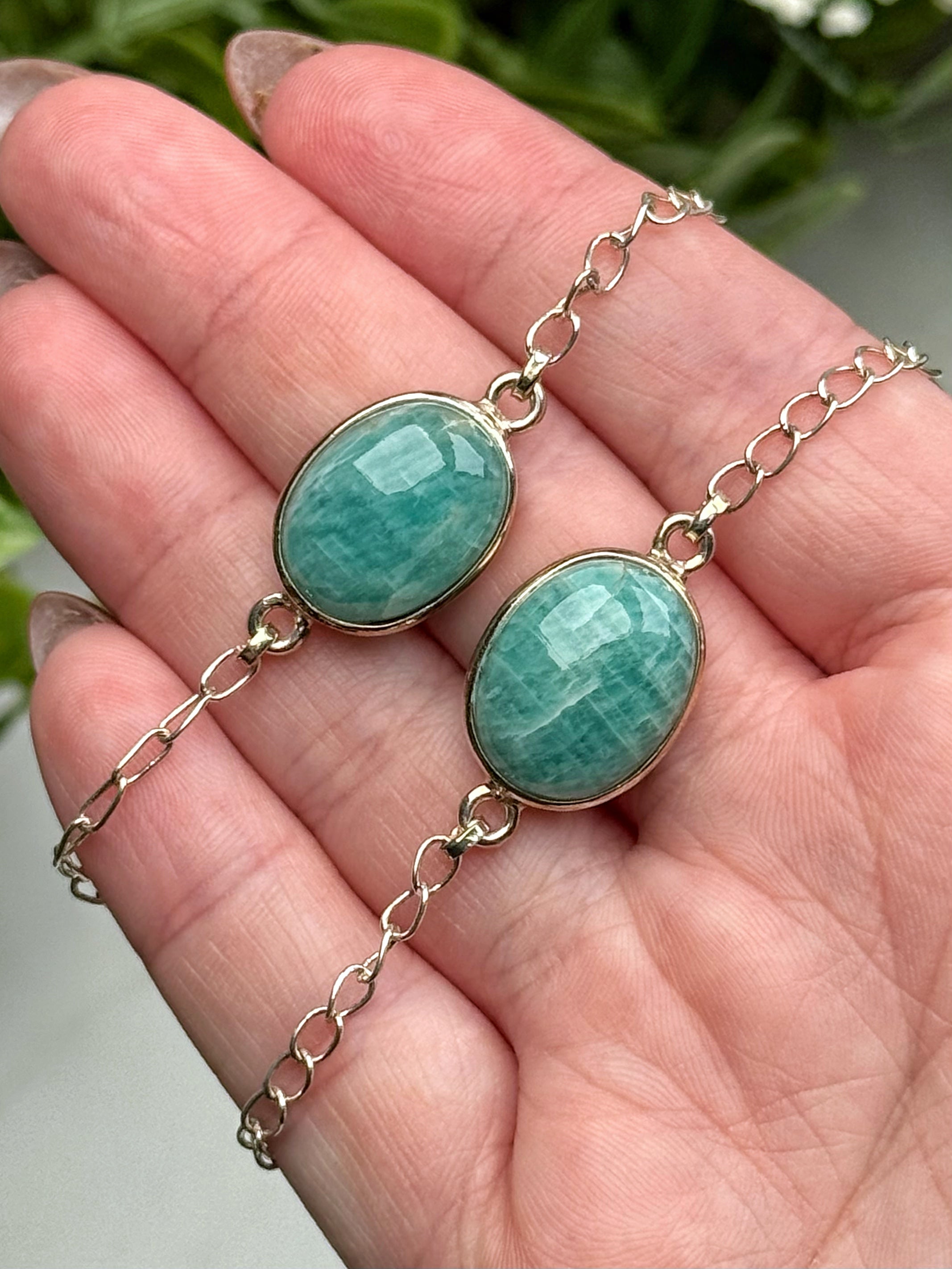 Amazonite Bracelets - Heart & Throat Chakra - No. 74