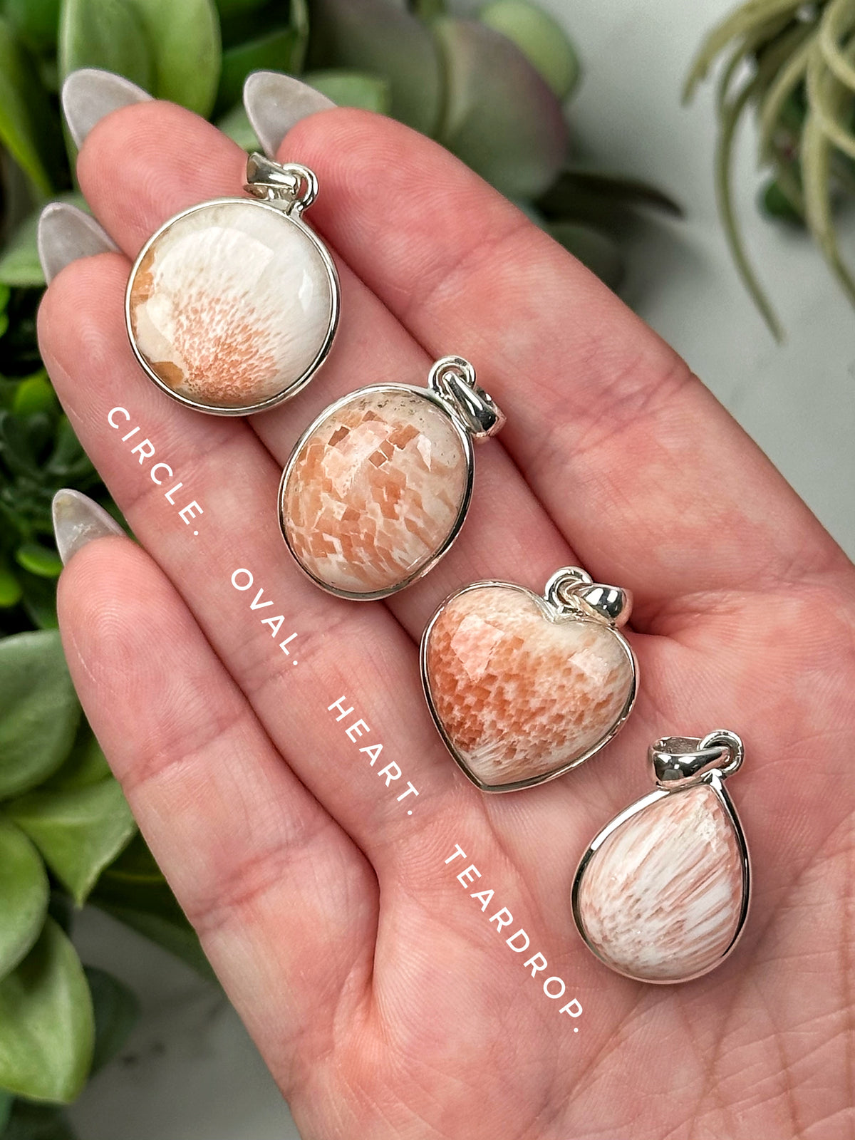 Pink Scolecite Pendants - Third-Eye & Crown Chakra - No. 46