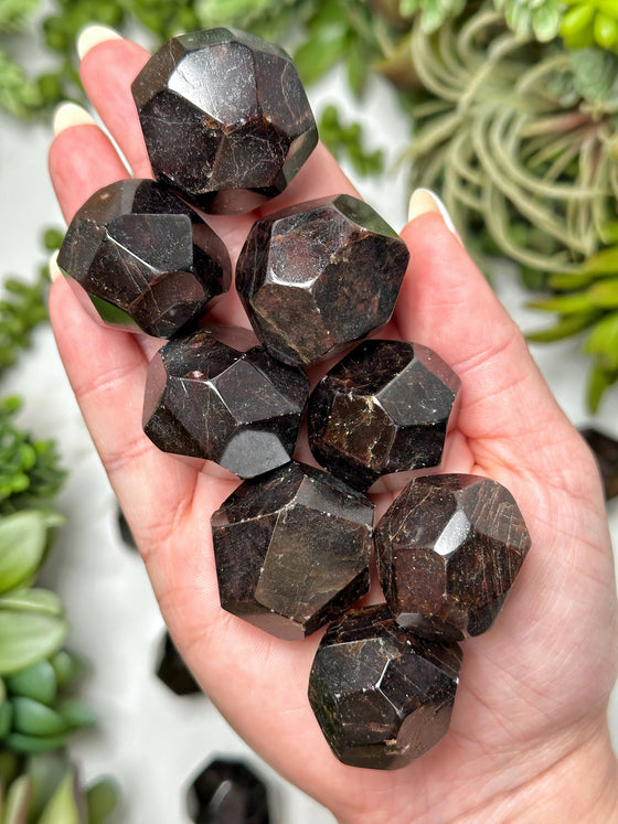 Almandine Garnet Dodecahedrons - No. 19