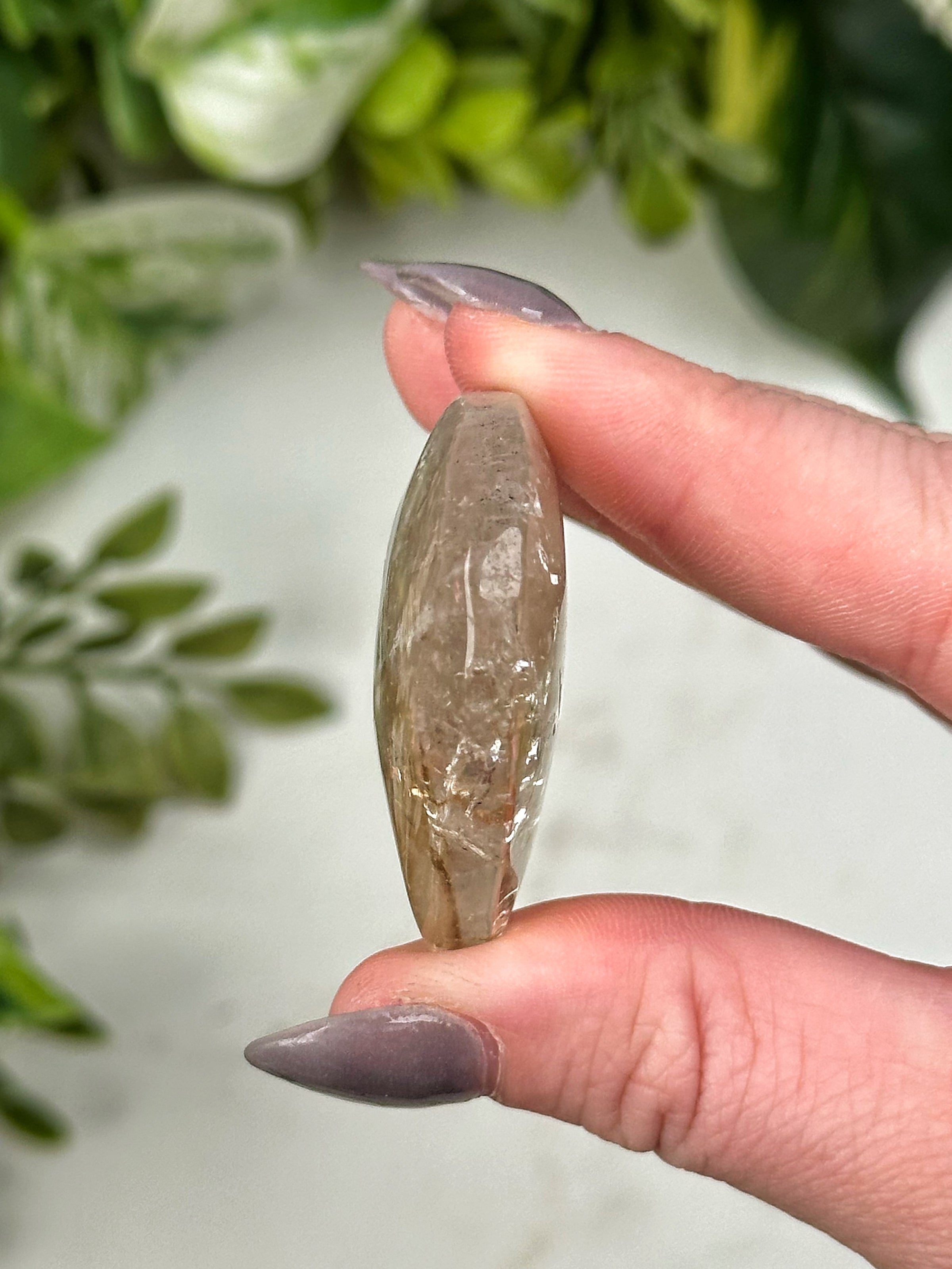 UV Reactive Amethyst Heart - #5