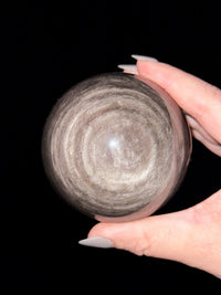 Silver Sheen Obsidian Sphere - #1