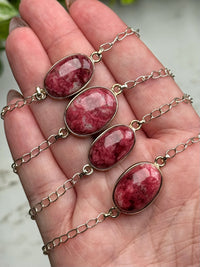 Thulite Bracelets - Heart Chakra - No. 73