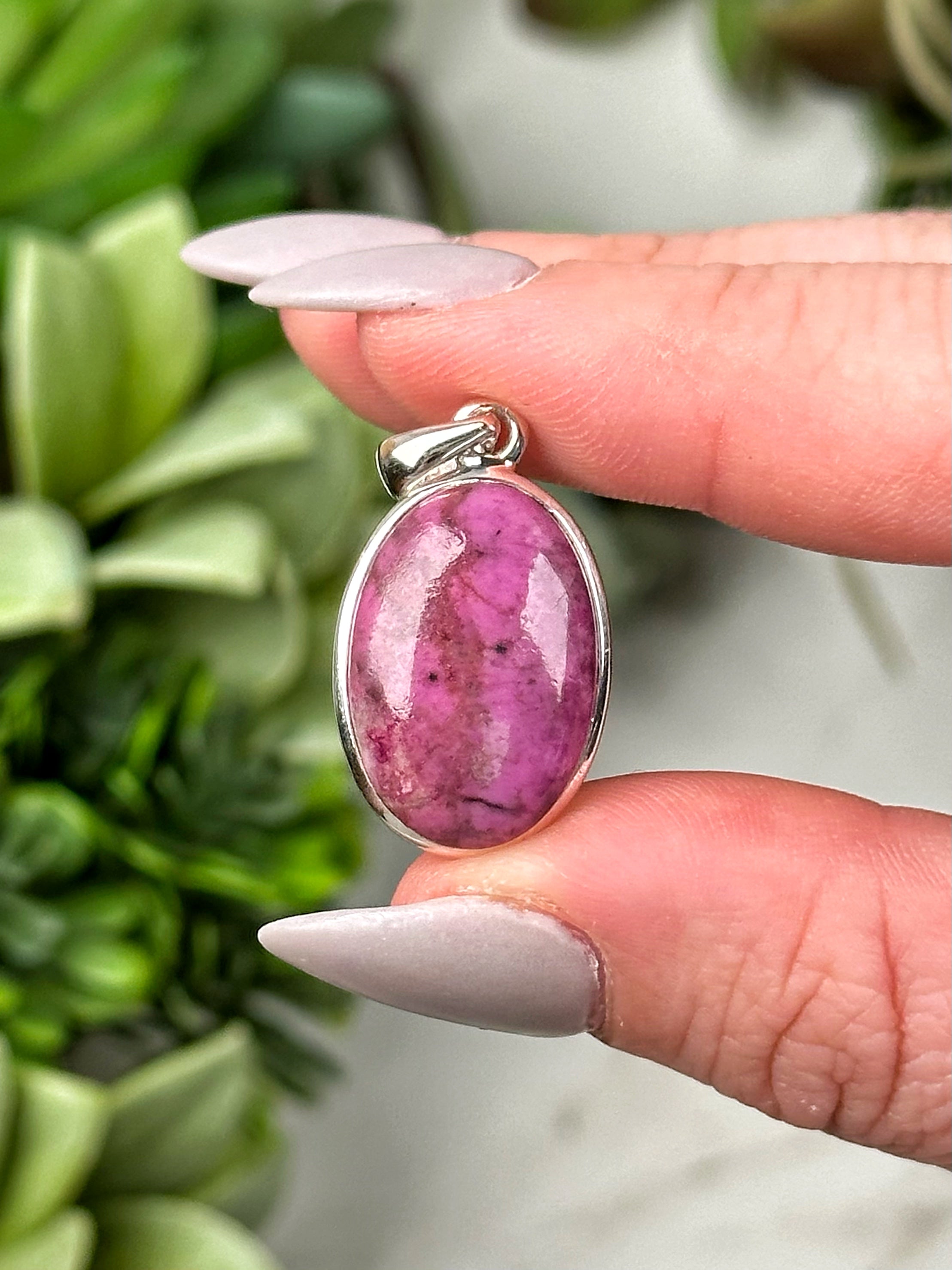 Cobaltoan Calcite Pendants - Heart Chakra - No. 59