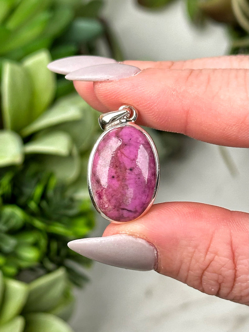 Cobaltoan Calcite Pendants - Heart Chakra - No. 59