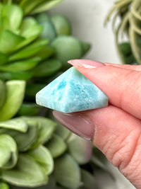Mini Larimar Pyramid - #10