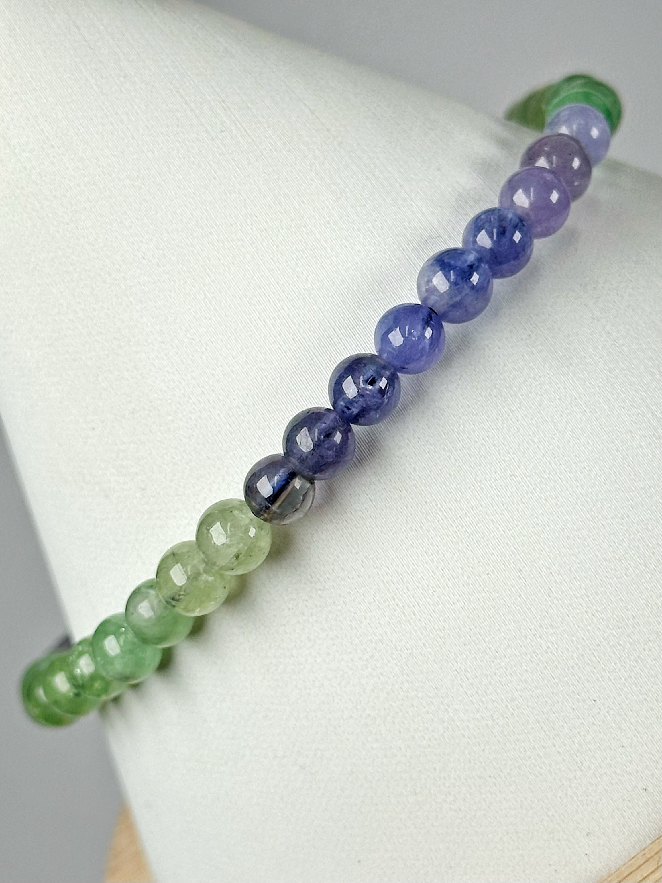 Tanzanite & Green Sapphire Bracelet - #1