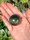 Green Amphibole Sphere - #2