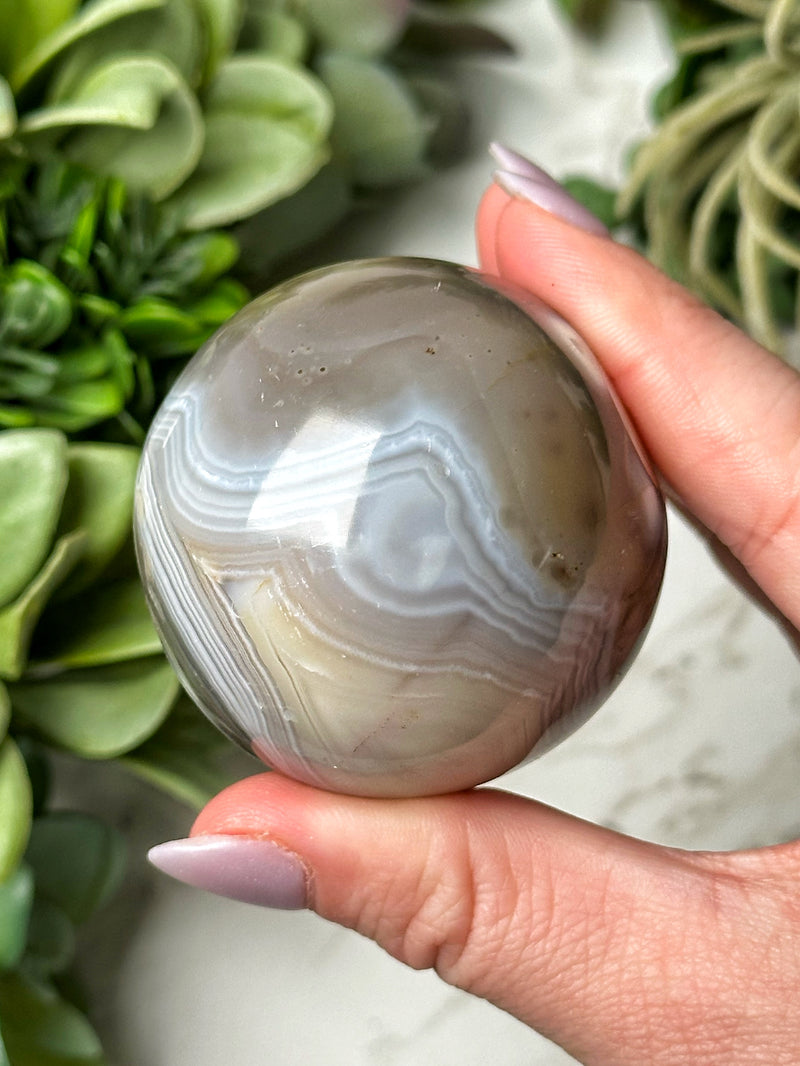 Orca Agate Sphere - #17