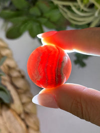 Gem Rhodochrosite Sphere - #2