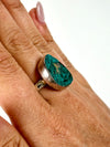Sparkly Dioptase Ring - #1