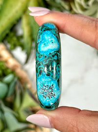 Chrysocolla Malachite Palmstone - #2