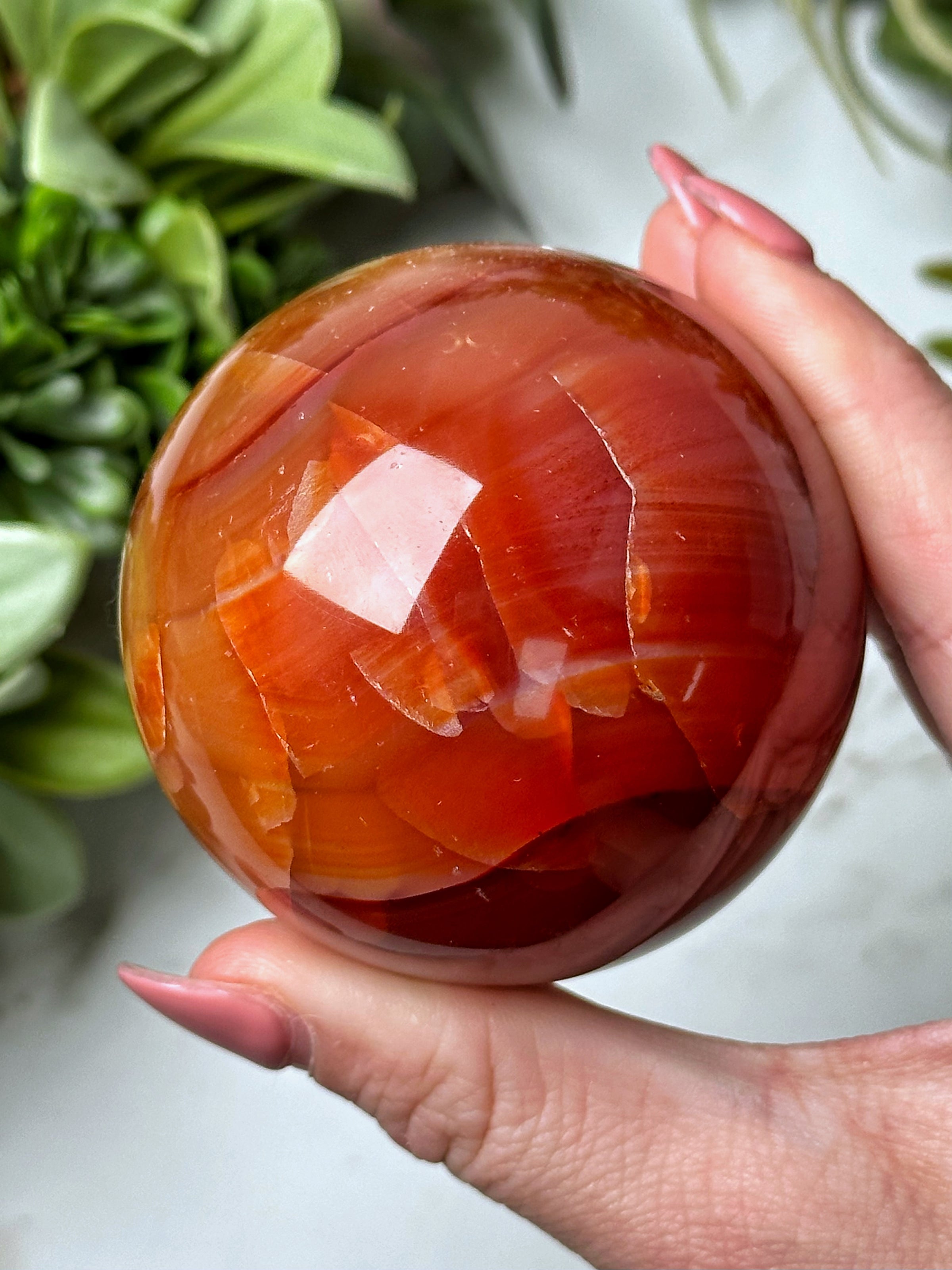 Carnelian Sphere - #13