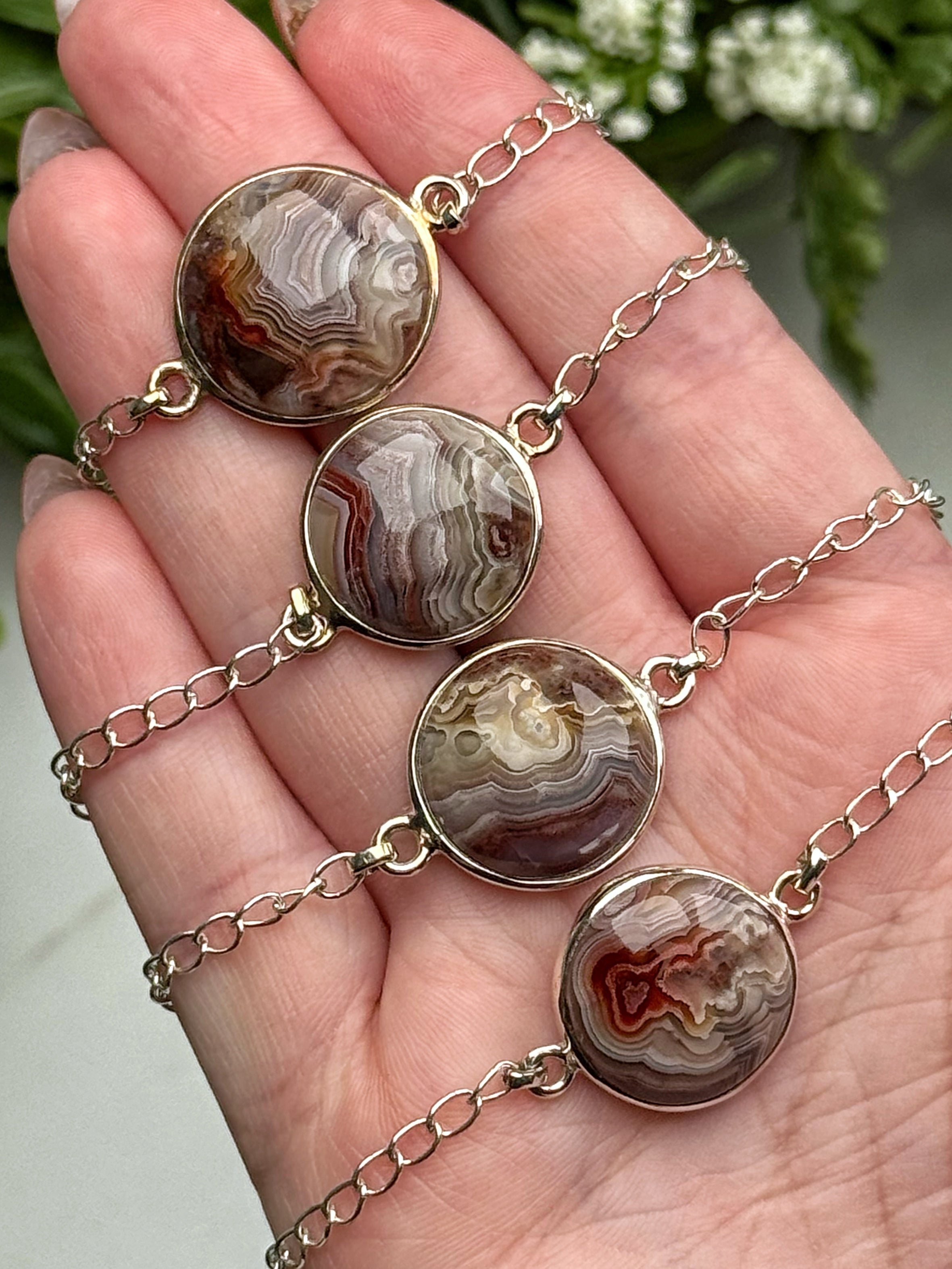 Crazy Lace Agate Bracelets - Solar Plexus, Sacral & Root Chakra - No. 82