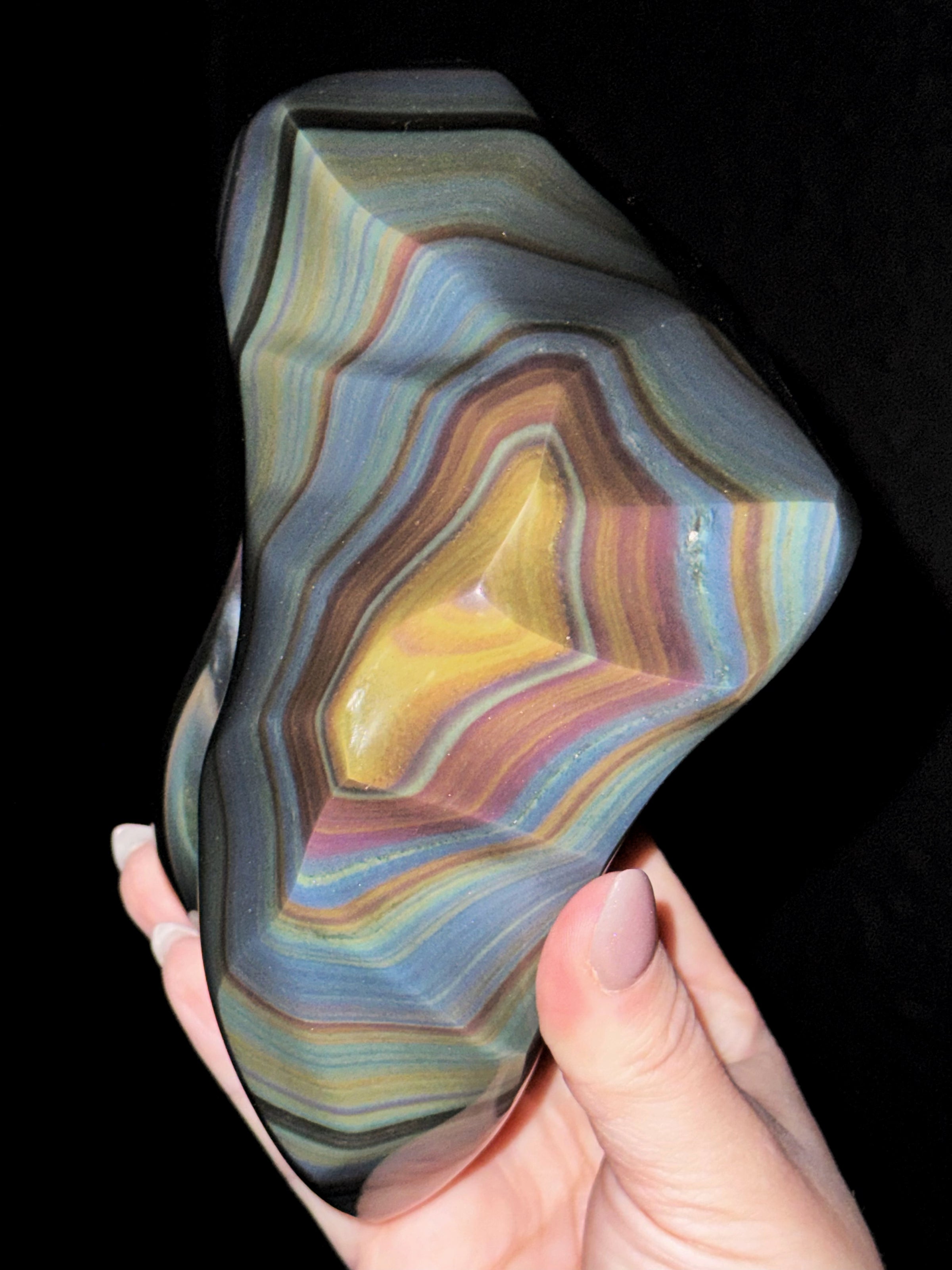 Rainbow Obsidian Freeform - #3
