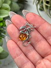 Amber Dragon Pendant -#2