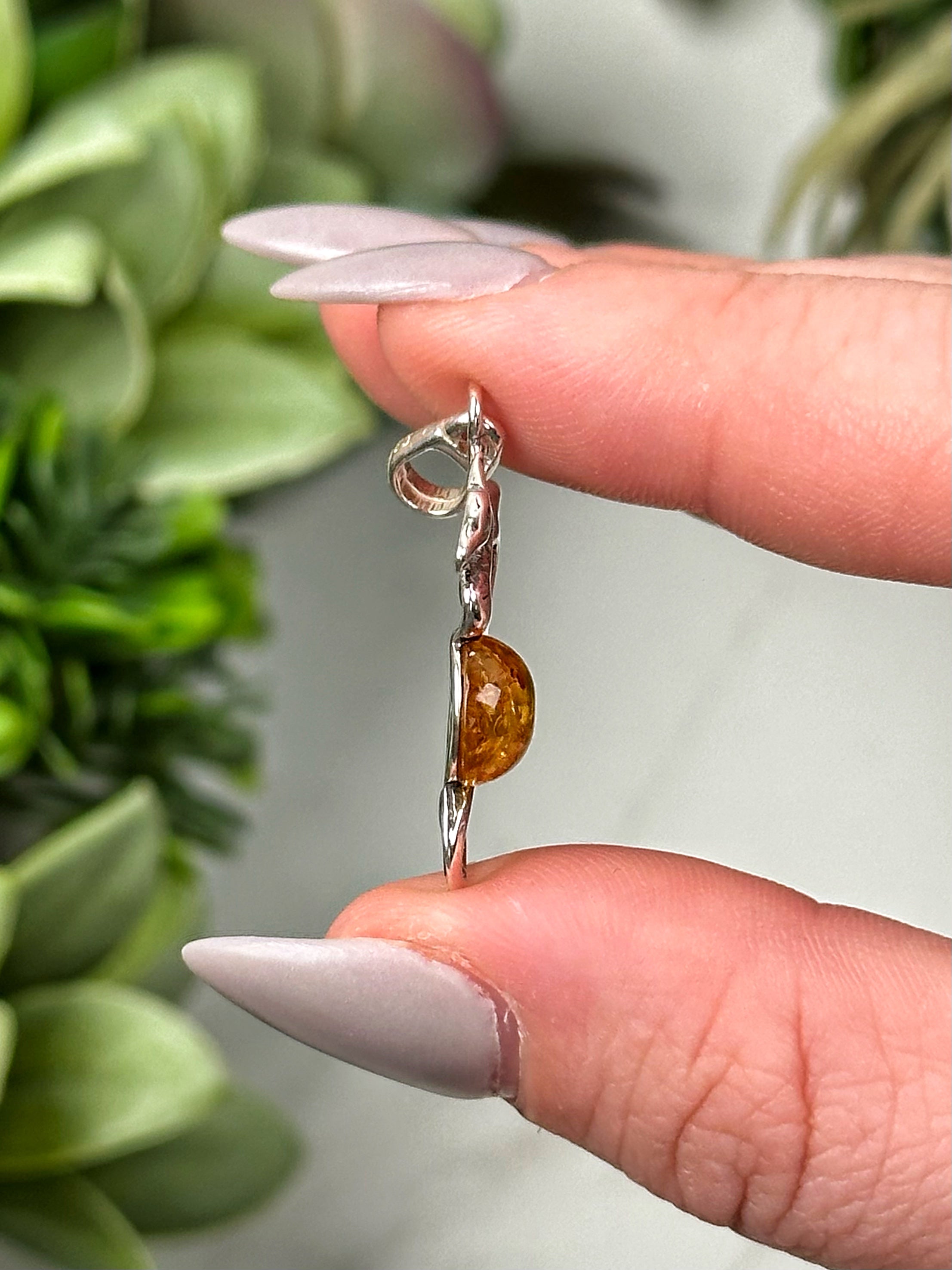 Amber Dragon Pendant -#2