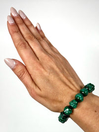 Malachite Buddha Bracelet - #1