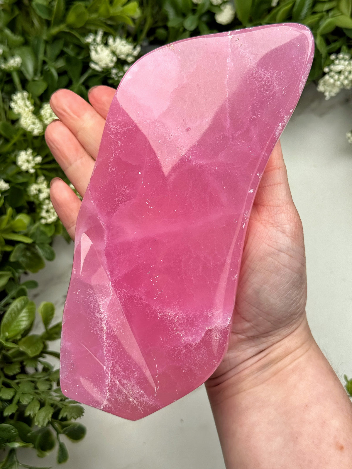 Pink Aragonite Freeform - #8