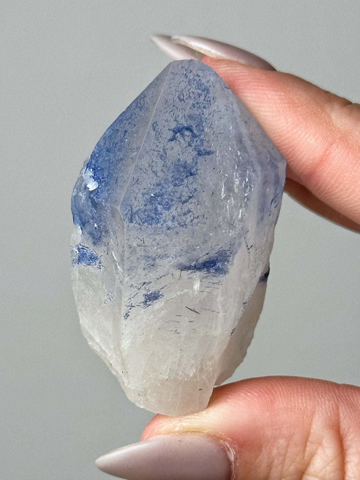 Dumortierite in Quartz - #10