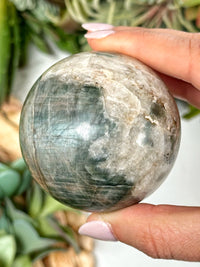 Flashy Polarity Moonstone Sphere - #1