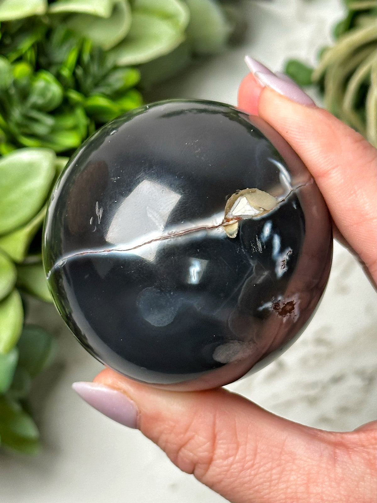 Orca Agate Sphere - #13