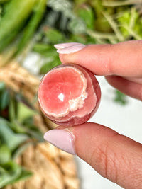 Gem Rhodochrosite Sphere - #2