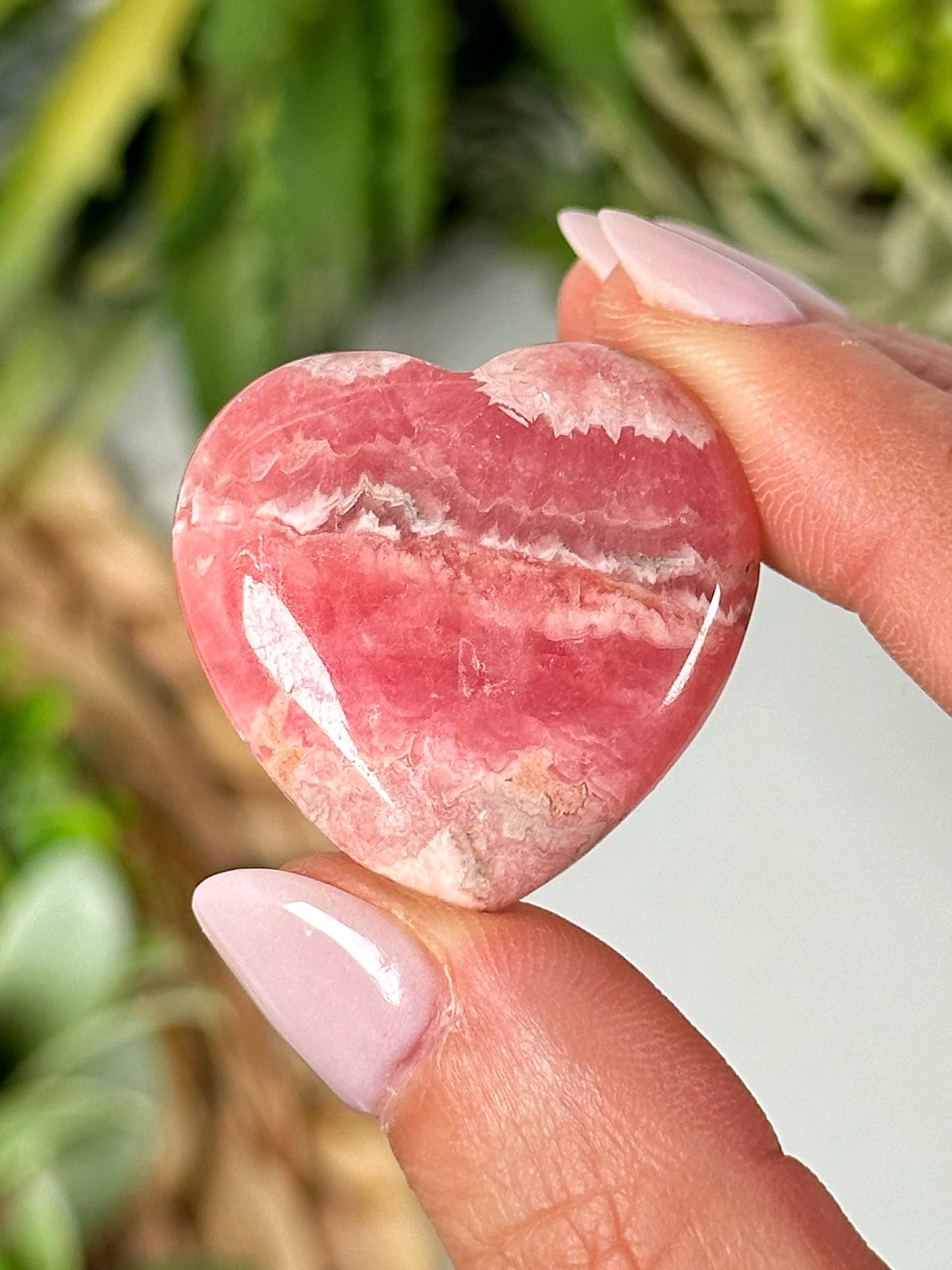 Rhodochrosite Heart - #3