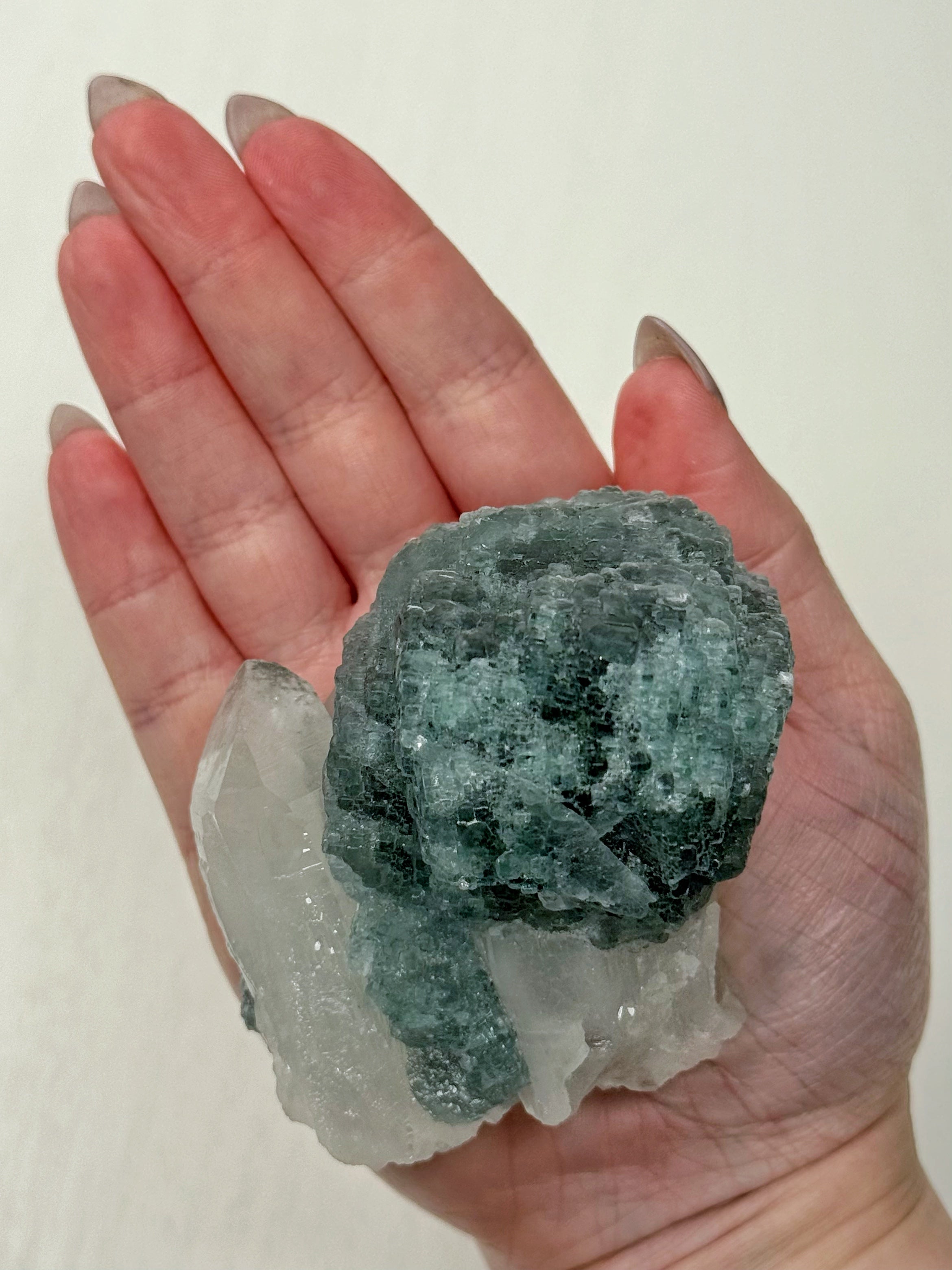 Fluorite on Quartz - #2