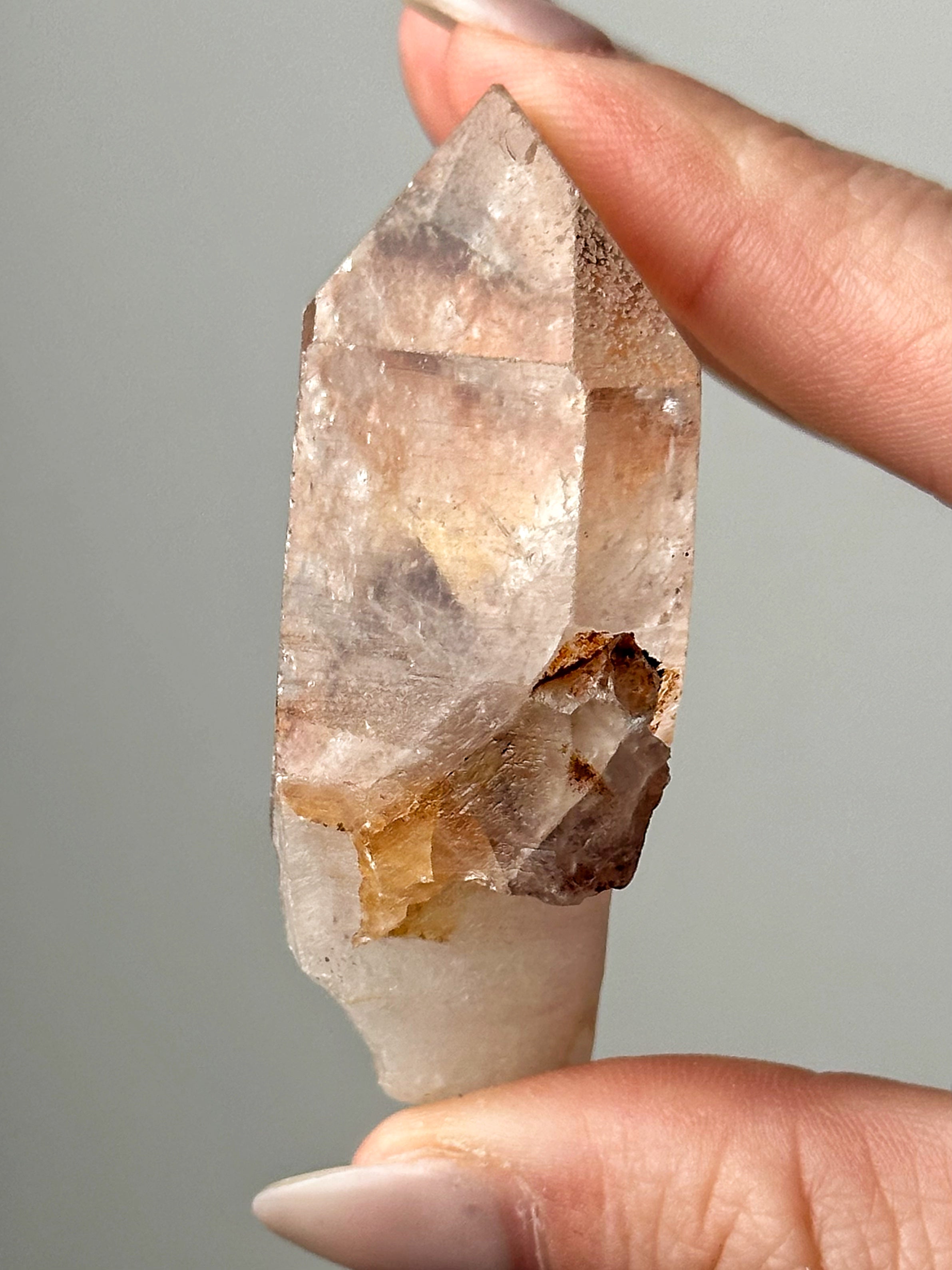 Raw Hematite in Quartz - #14